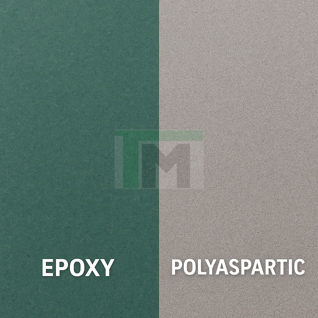 So sánh thi công sơn Epoxy với thi công sơn Polyaspartic