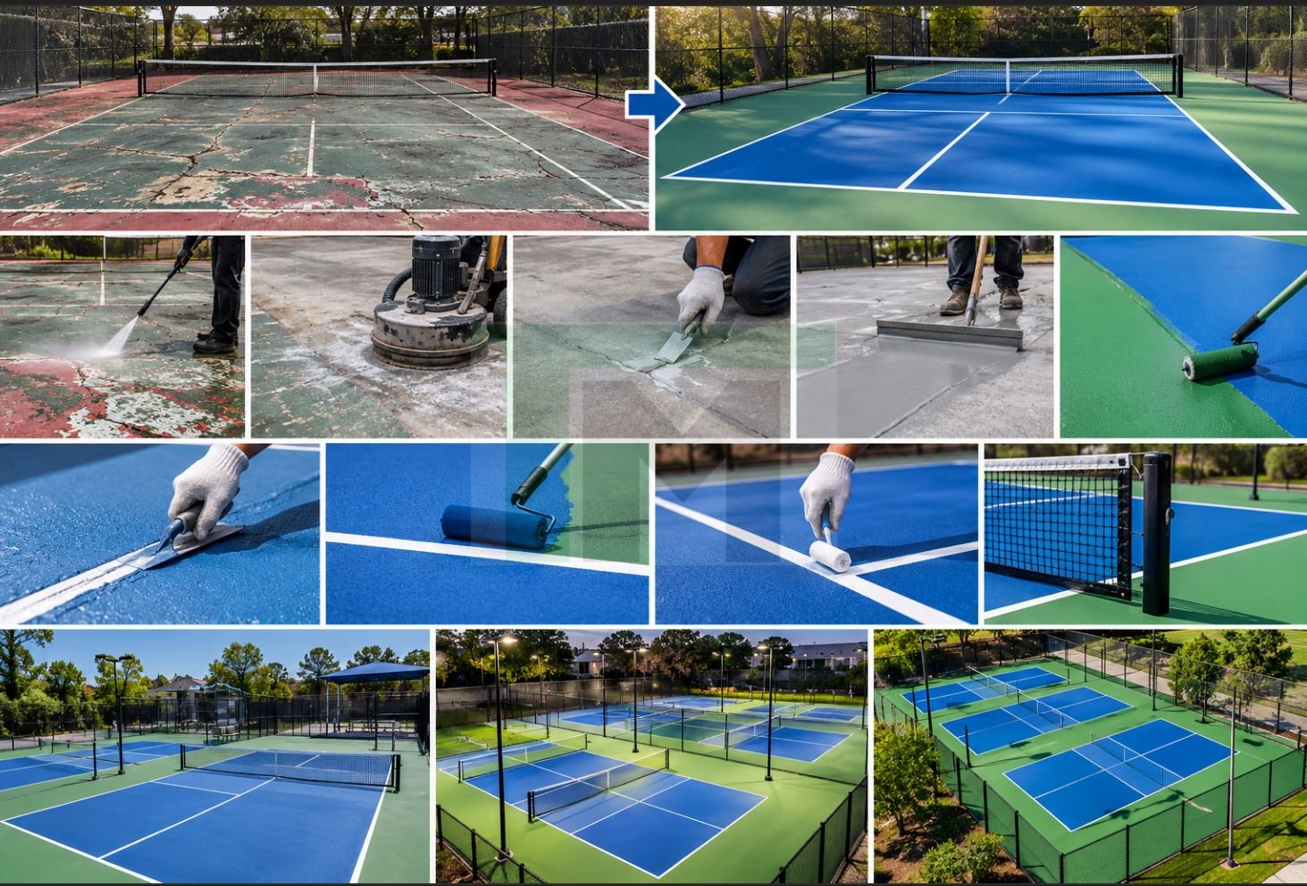 cải tạo sân Pickleball