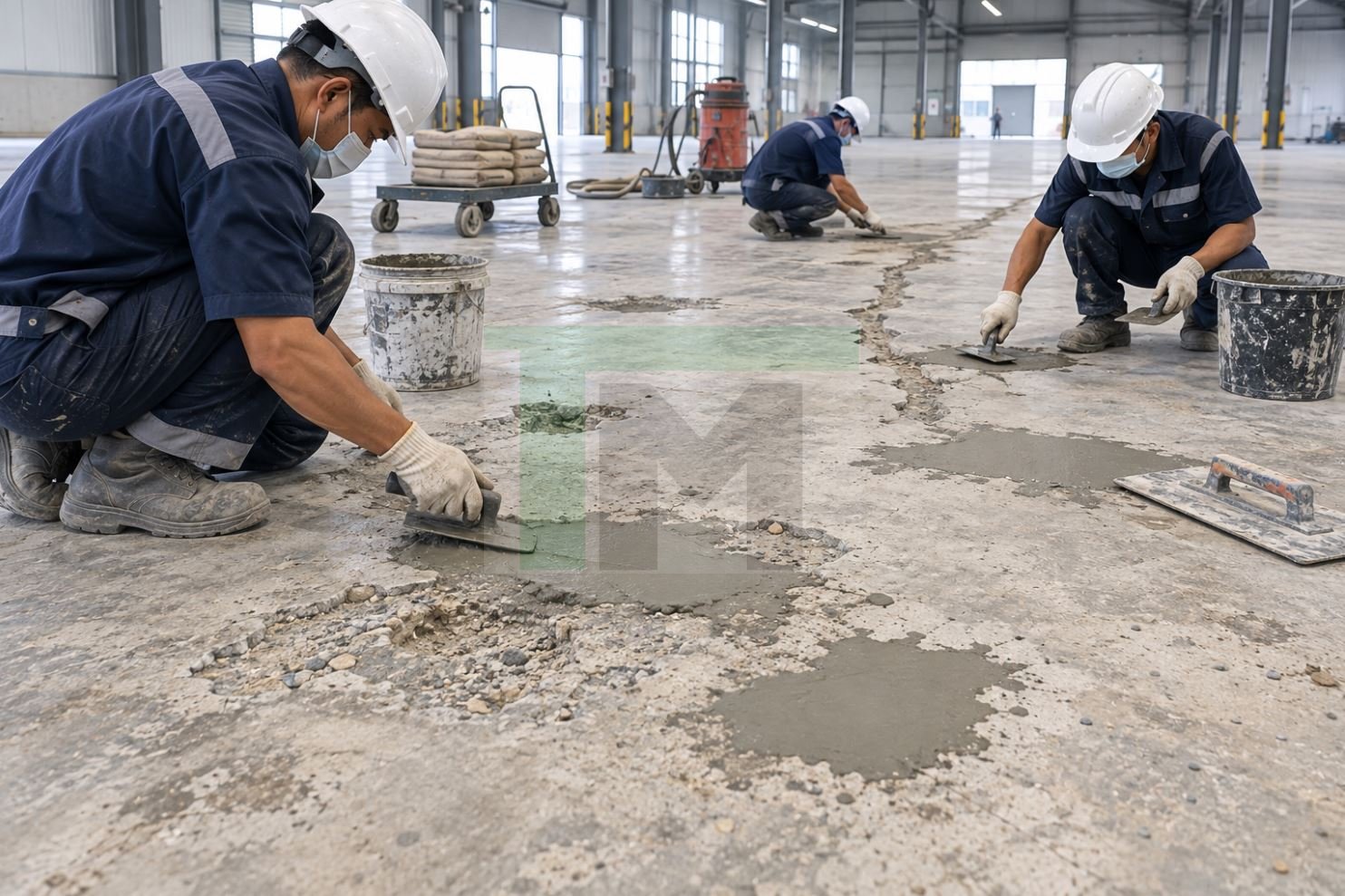 Sơn epoxy nền cũ xử lý và cải tạo nền cũ trước khi thi công 3 son epoxy nen cu
